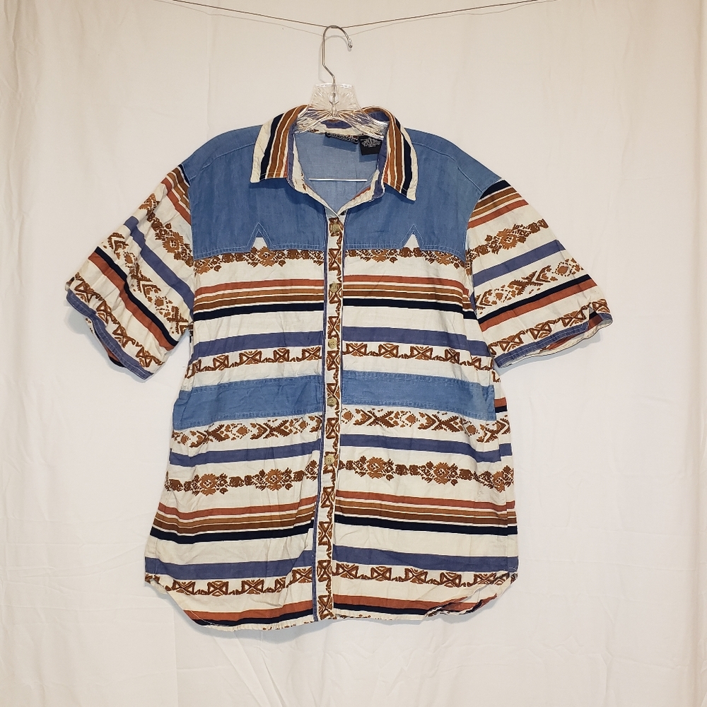 Mens Ozark Mountain Size 18 Button Down Shirt